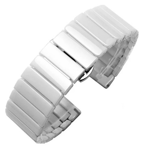 20mm Ceramic Strap For Smartwatch – White