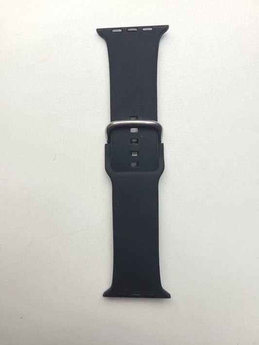42mm-45mm Silicone Strap For Smartwatch – Black Color