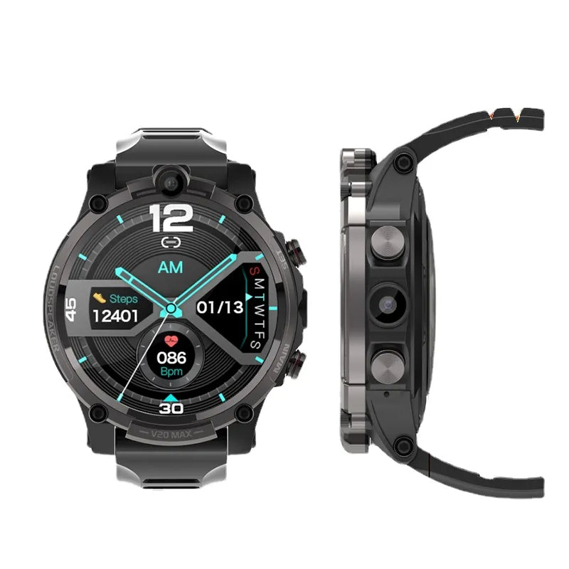 4G LTE Android Smartwatch (2GB + 1 6GB) With Dual Camera (V20 Max)