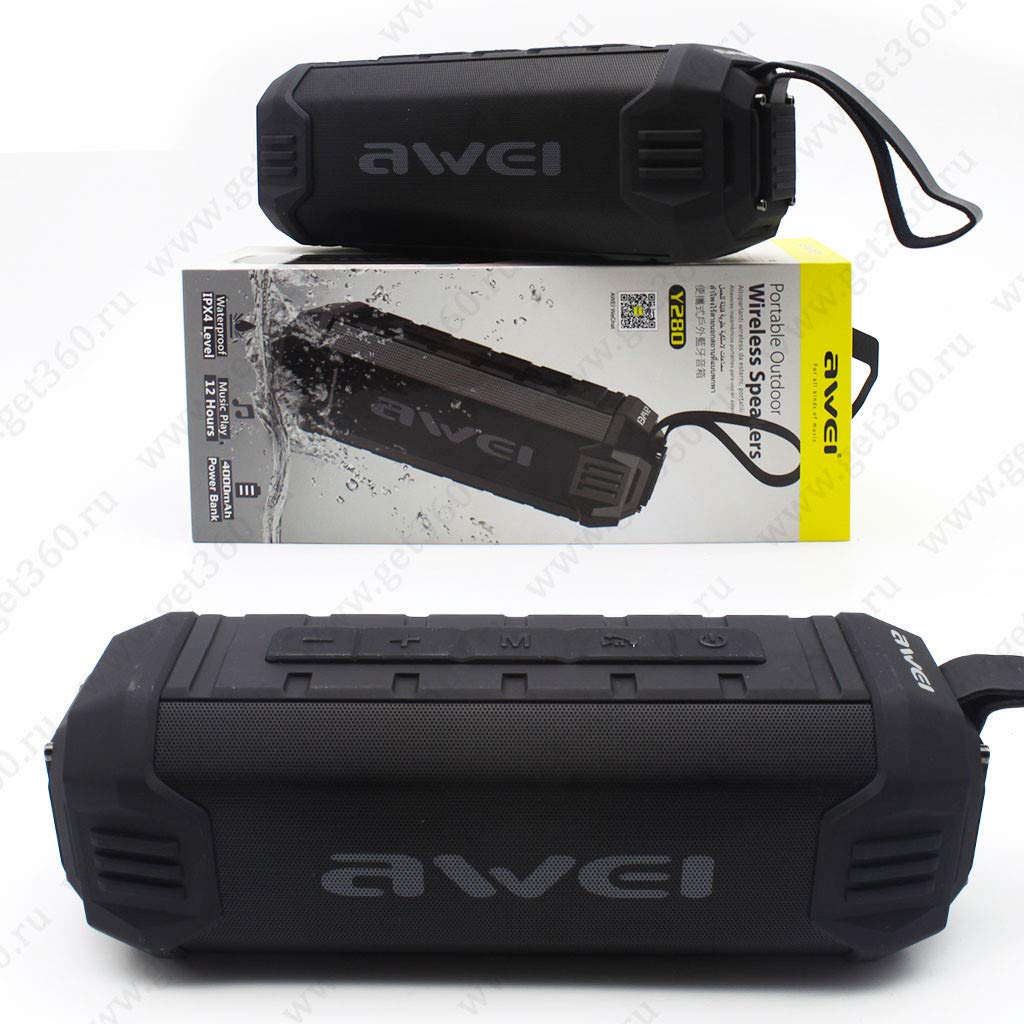 Awei Y280 Waterproof Bluetooth Speaker With Power Bank Function