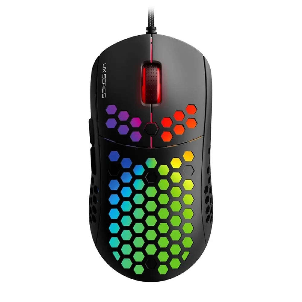 Fantech Hive UX2 6 Buttons 7 Mode USB RGB Gaming Mouse Black