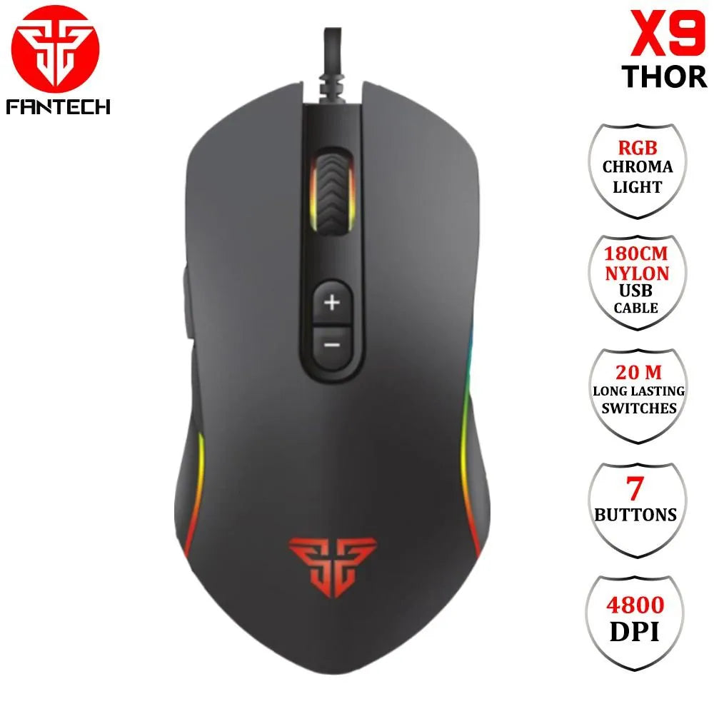 Fantech X9 THOR Macro RGB Gaming Mouse