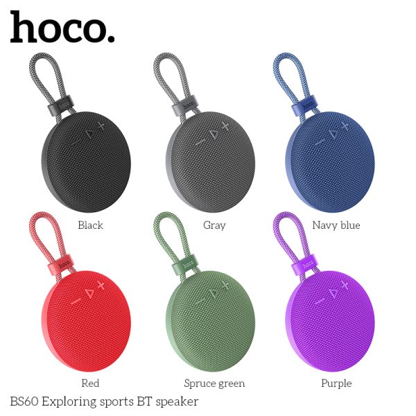 Hoco BS60 Mini Portable Sports Speaker – Purple Color