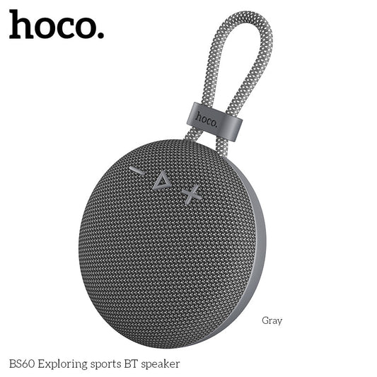 Hoco BS60 Mini Portable Sports Speaker – Gray Color