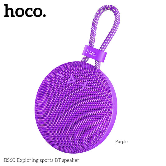 Hoco BS60 Mini Portable Sports Speaker – Purple Color