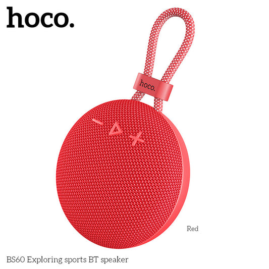 Hoco BS60 Mini Portable Sports Speaker – Red Color