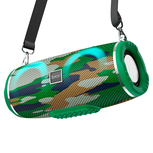 Hoco HC12 RGB Wireless Bluetooth Speaker – Camouflage Green Color