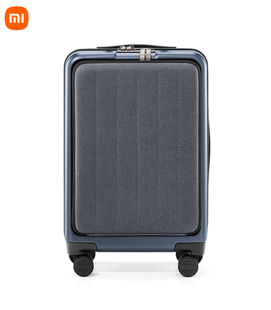 Xiaomi Youpin Latest 90 NINETYGO Bussiness Suitcase 20 Inch Boarding Case With Front Cover Spinner Wheels Hardshell TSA Luggage Lock – Grey Color