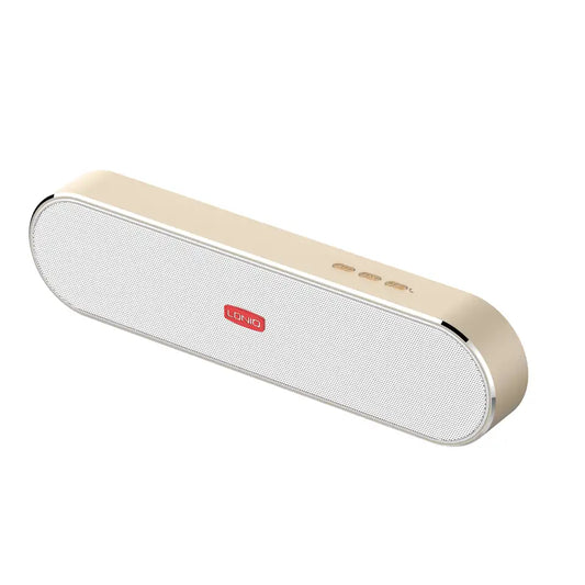 LDNIO BTS15 Portable Bluetooth 5.0 Wireless Speaker – Golden Color