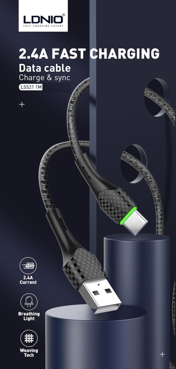 LDNIO LS521 Type-C Fast Charging Cable