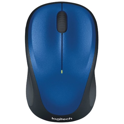 Logitech M235 Rubber Sides Wireless Mouse, Blue Color