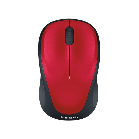 Logitech M235 Rubber Sides Wireless Mouse, Red Color