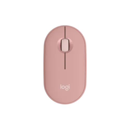 Logitech M350s Pebble Mouse 2, Wireless And Bluetooth Mouse Tonal Rose