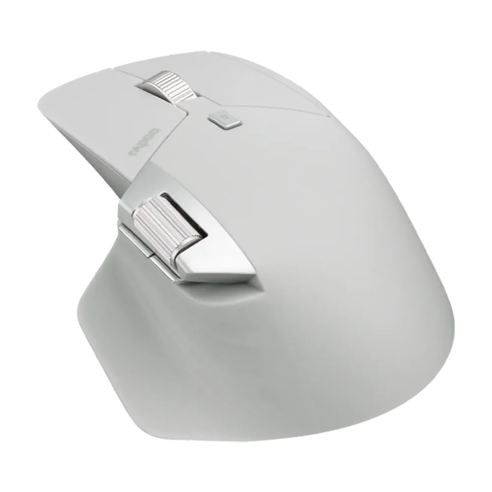 Rapoo MT760L Rechargeable Tri-Mode Wireless Mouse – White Color