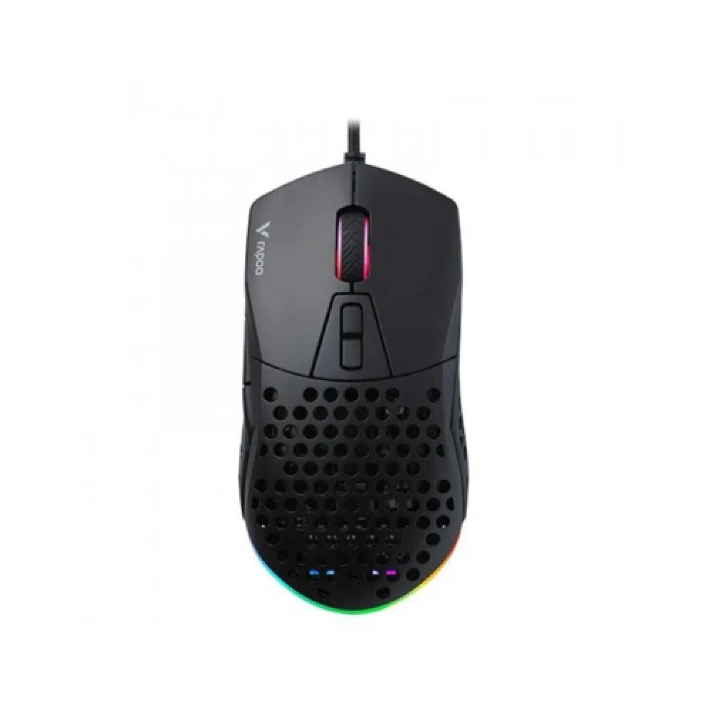 Rapoo V360 USB RGB Backlit Gaming Mouse – Black Color