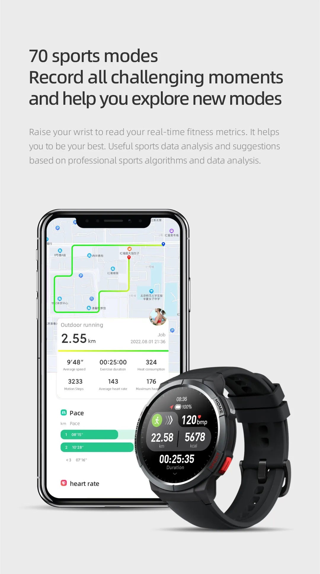 Xiaomi Mibro Watch GS – AMOLED Display GPS Sports Smart Watch