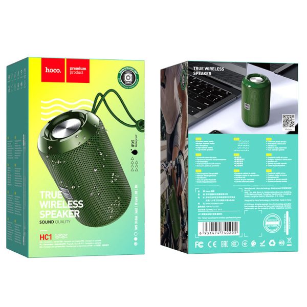 Hoco HC1 Bluetooth Speaker – Dark Green Color