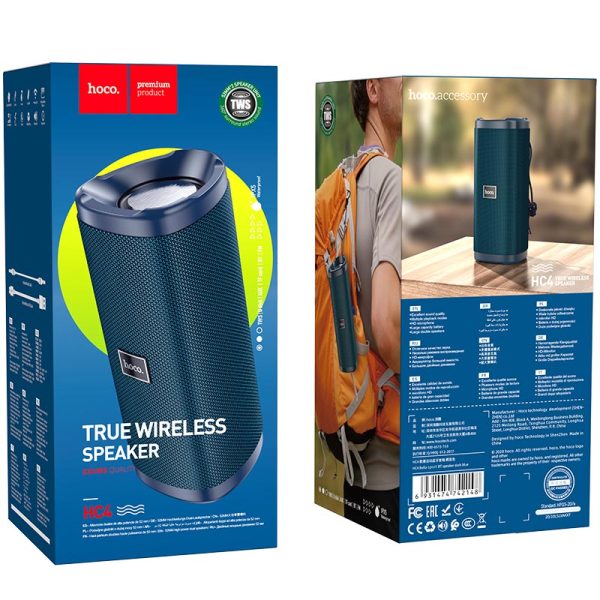 Hoco HC4 Bluetooth Speaker – Dark Blue Color